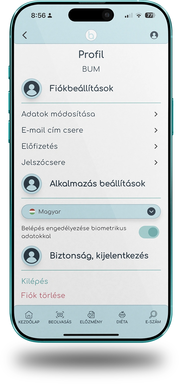 Benjalex applikáció fotó